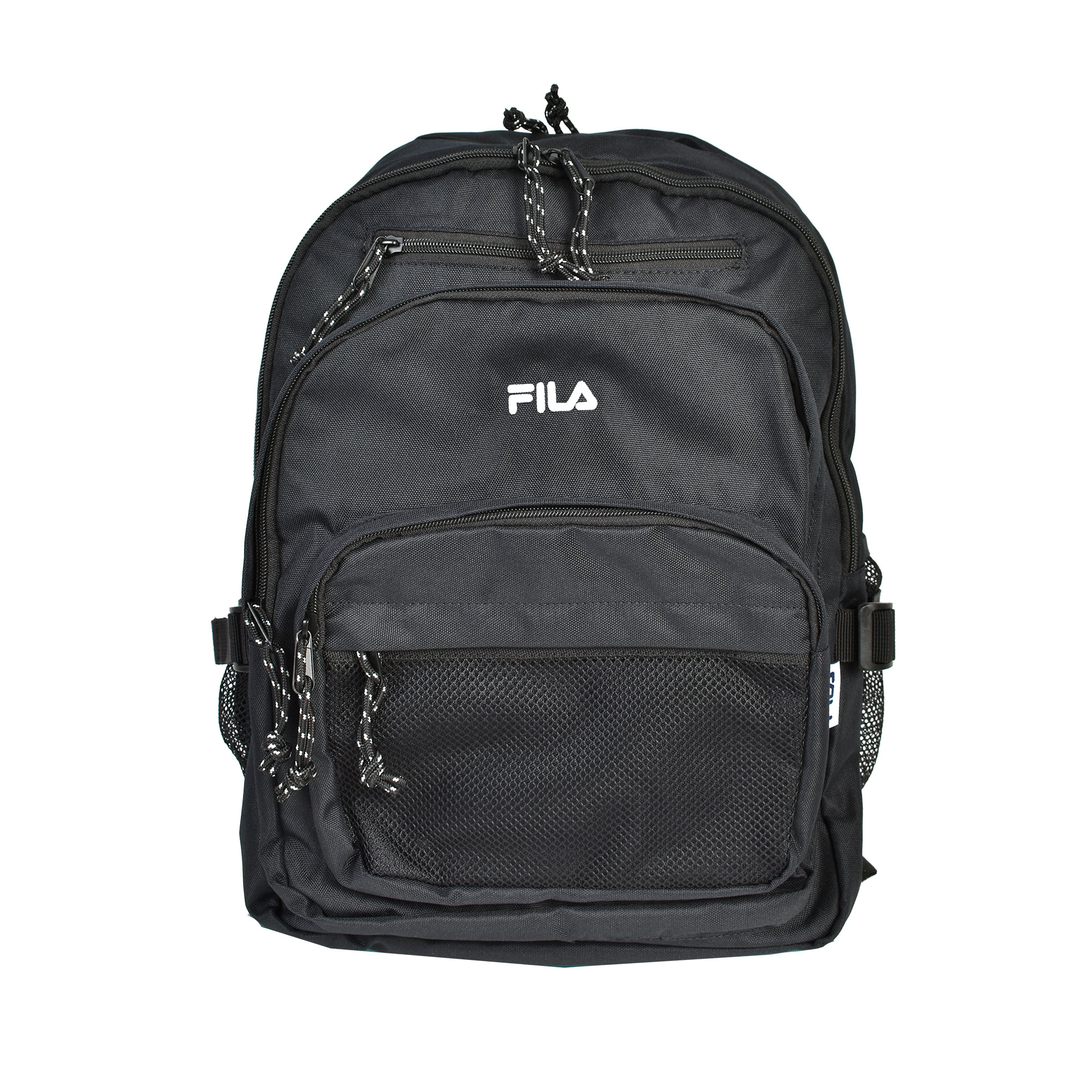 ルーちゃん黒×黒白赤チェックリュック FILA リュック フィラ メンズ レディース 通学 大容量 2層