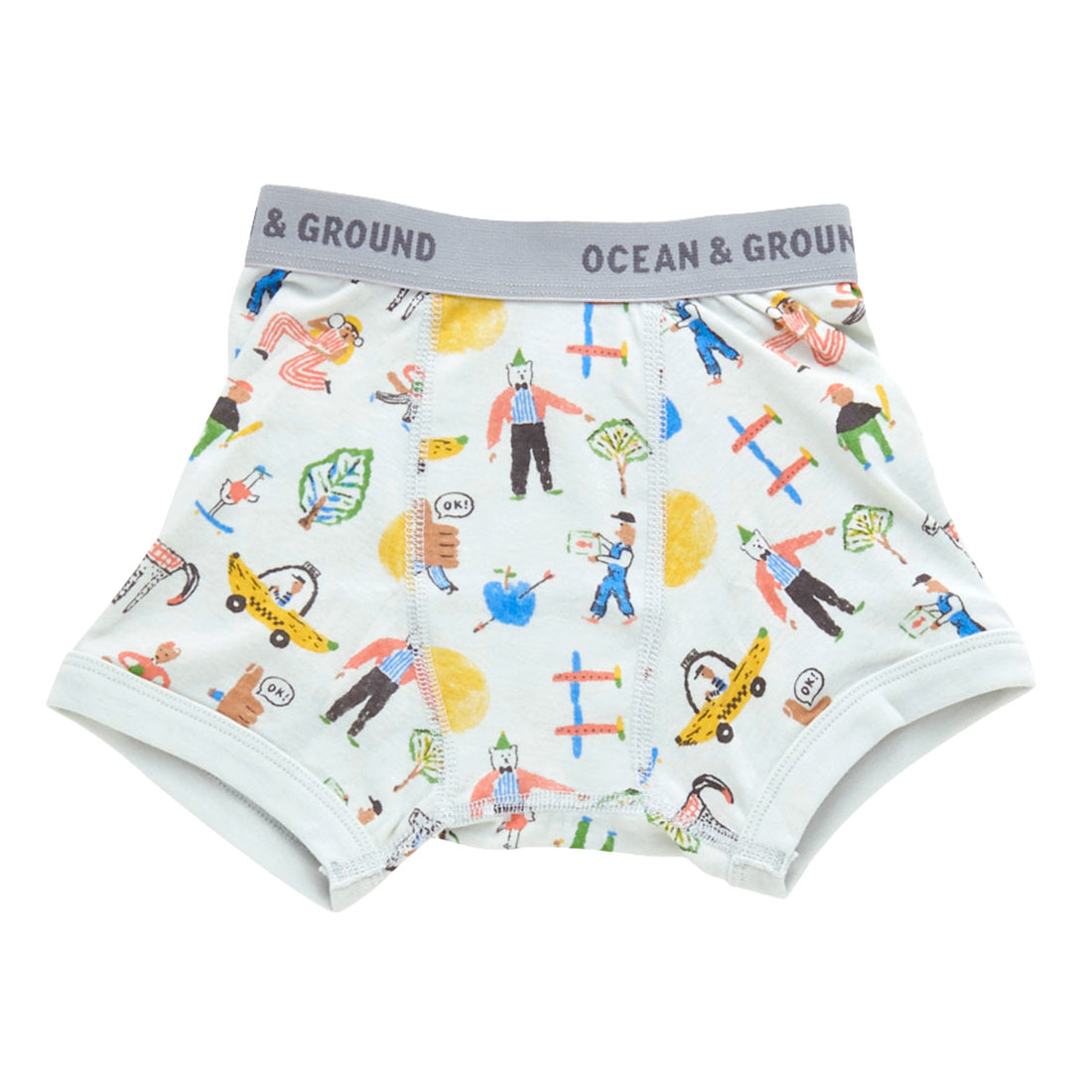 キッズ ボクサーパンツ 下着 男の子 OCEAN＆GROUND 綿100％ コットン