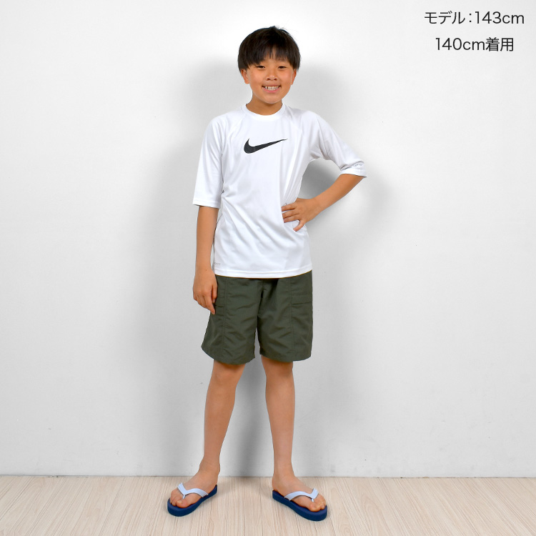 NIKE ラッシュガード 子供 フードなし 半袖 Tシャツ ナイキ