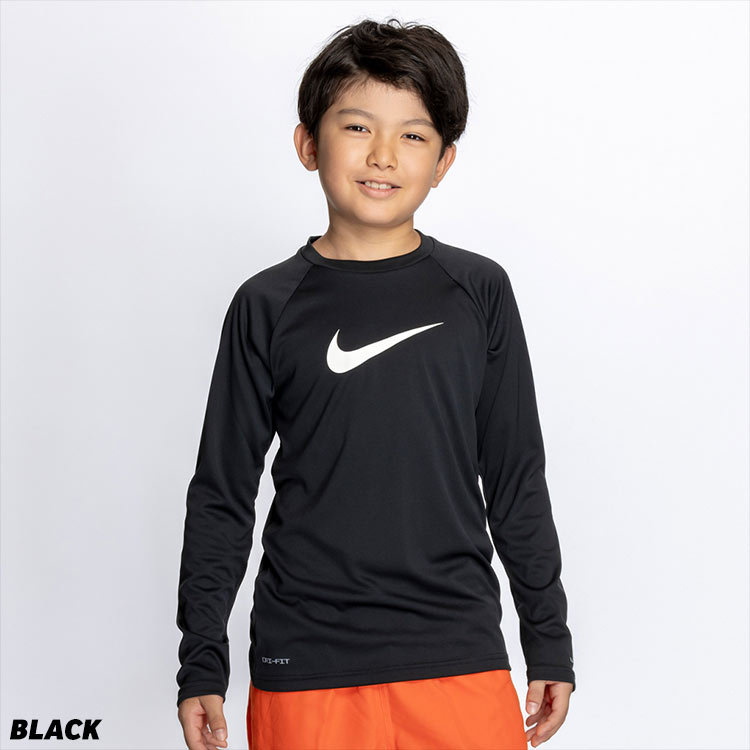 NIKE - 【LOVEBABYさま専用】ナイキ　長袖上下　150 NIKE ナイキ ラッシュガード キッズ 長袖 かぶり SWIM 子供 150