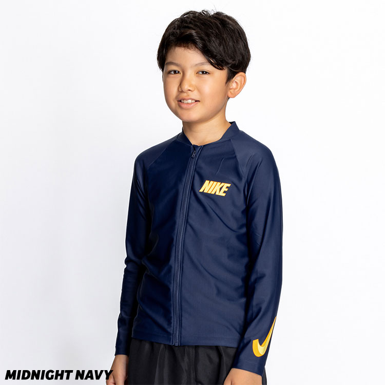 【超希少・新品タグ付き】NIKE 東海大シーガルス パーカー チームジャージ NIKE SWIM ナイキ ラッシュガード キッズ 長袖 150 160cm 3D
