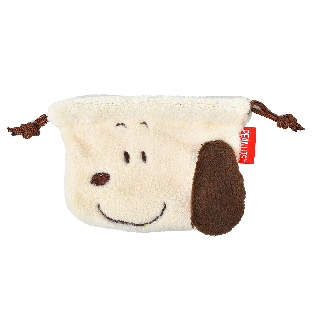 SNOOPY 巾着 ポーチ スヌーピー フェイス ミニポーチ 小物入れ