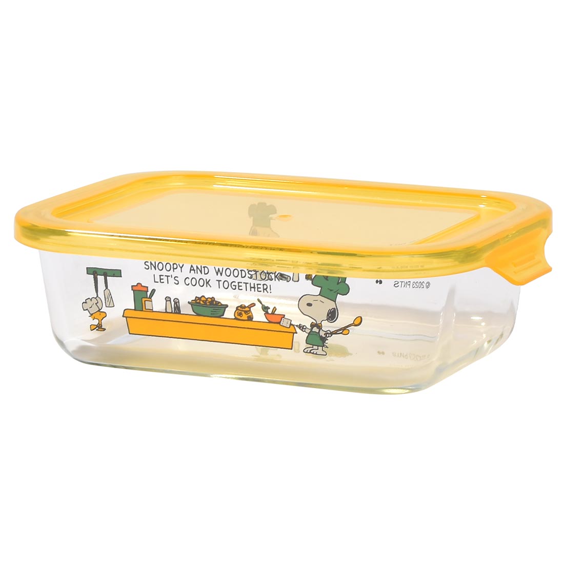 保存容器 耐熱ガラス SNOOPY スヌーピー 耐熱容器 685mL ガラス容器 電子レンジ対応 食洗機対応 おしゃれ 蓋付き キッチン コンテナ | ブランド登録なし | 02