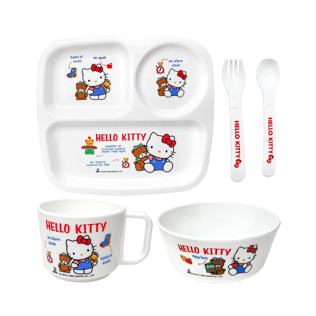 子供 食器セット 皿 プレート ハローキティ トーマス 日本製 割れない レンジ対応 かわいい キッズ ランチプレート 子供用 ベビー食器 キッズ 子ども | OSK | 01