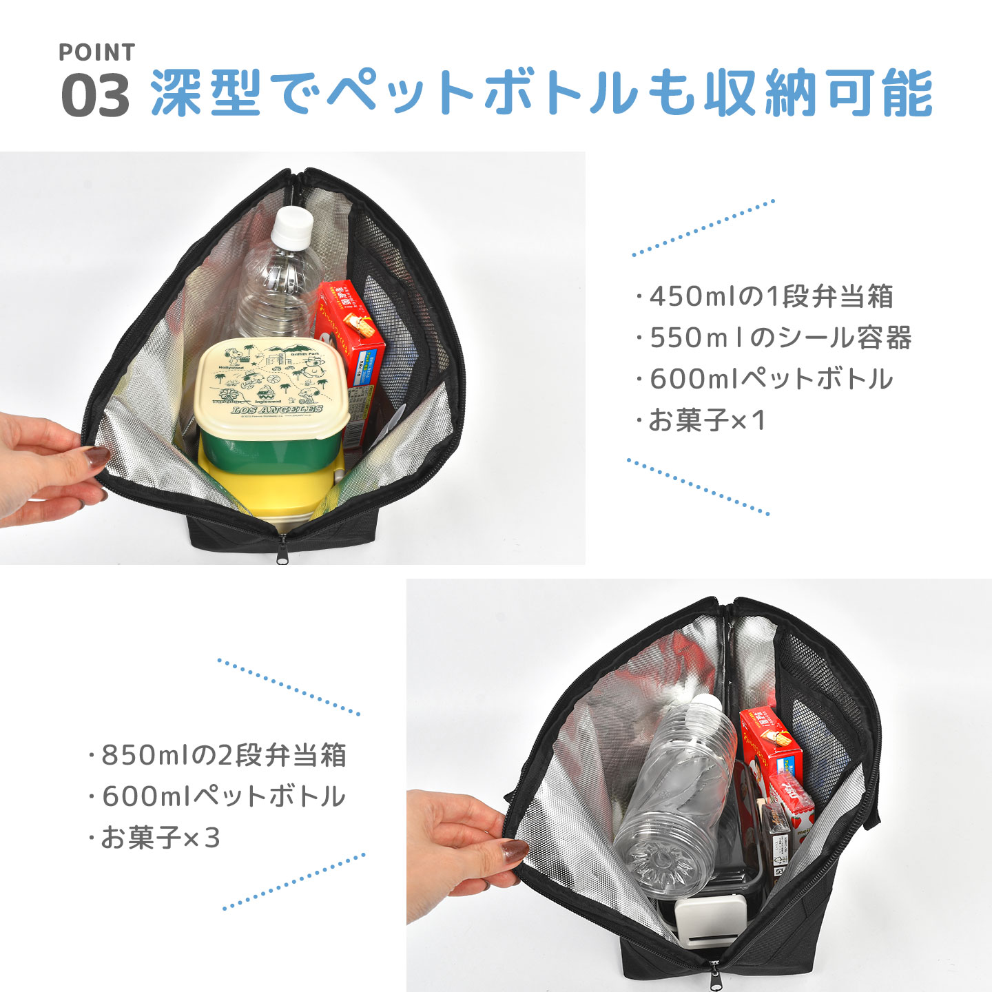 保冷バッグ 大容量 お弁当 ランチバッグ 保冷 大きめ L字ファスナー