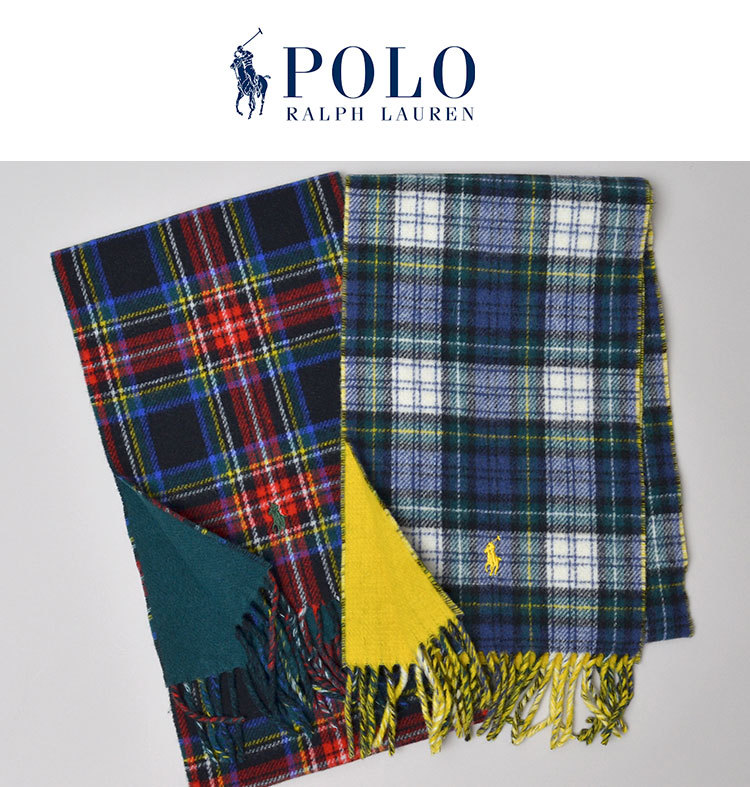 マフラー POLO RALPH LAUREN ポロ ラルフローレン チェック マフラー
