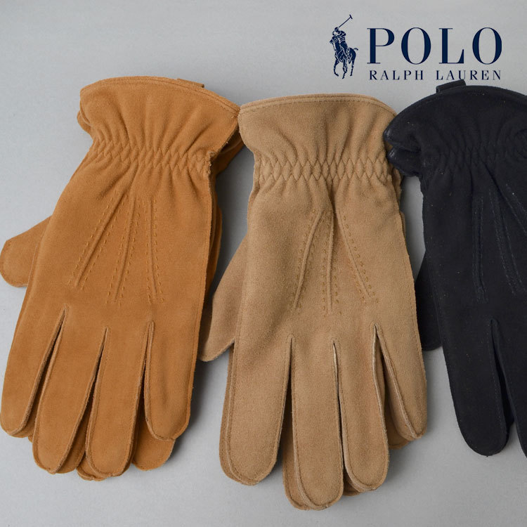 手袋 POLO RALPH LAUREN ポロ ラルフローレン 手袋 レディース メンズ おしゃれ 本革 鹿革 スエード スウェード グローブ レザー  S M L 大きいサイズ プレゼント