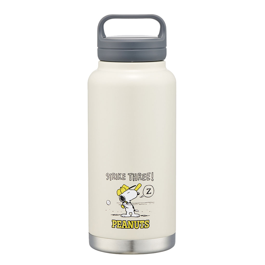 水筒 SNOOPY スヌーピー トムとジェリー 1l 持ち手 ハンドル付き 女子 ステンレスボトル 保冷 保温 直飲み 大容量 広口 | SNOOPY | 01