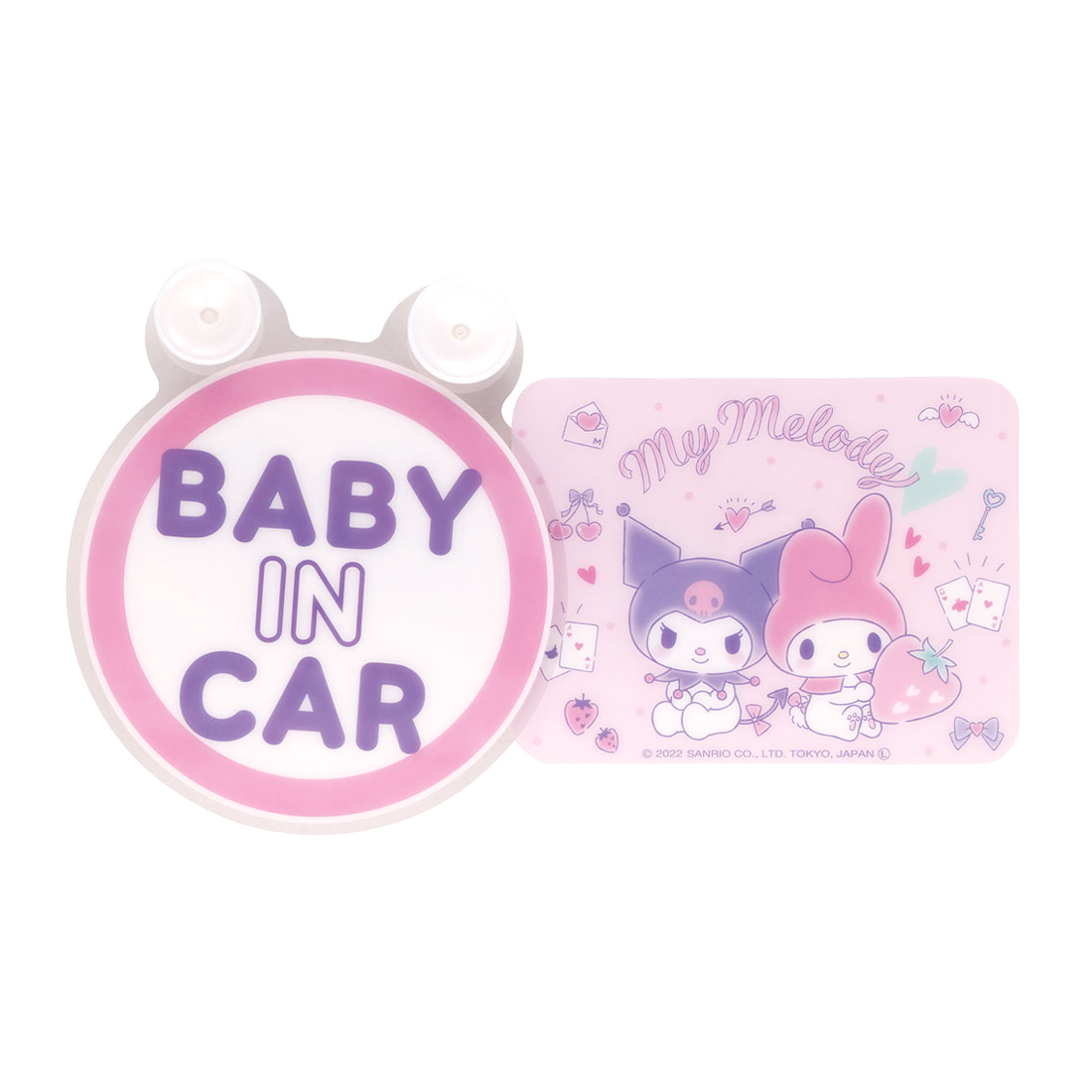 ベビーインカー 吸盤 カーサイン 赤ちゃん マイメロ クロミ