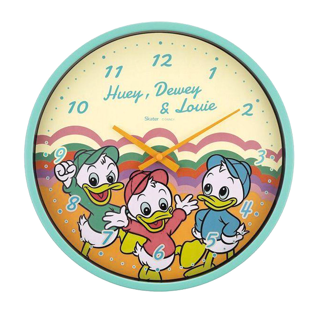 壁掛け時計 ディズニー レトロ かわいい おしゃれ Disney 時計 子供 ミッキー ミニー チップ&デール くまのプーさん バンビ ルーイ デューイ ヒューイ｜hauhau｜04