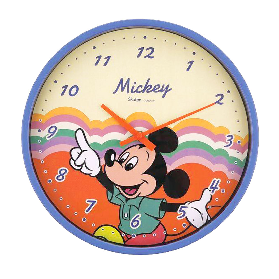 壁掛け時計 ディズニー レトロ かわいい おしゃれ Disney 時計 子供 ミッキー ミニー チップ&デール くまのプーさん バンビ ルーイ デューイ ヒューイ｜hauhau｜05