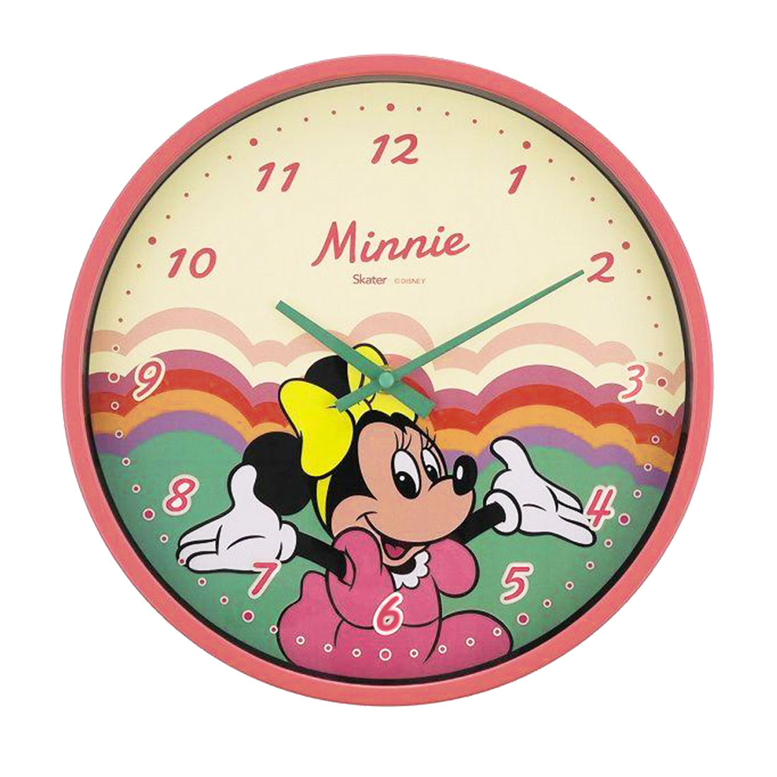 壁掛け時計 ディズニー レトロ かわいい おしゃれ Disney 時計 子供 ミッキー ミニー チップ&デール くまのプーさん バンビ ルーイ デューイ ヒューイ｜hauhau｜06