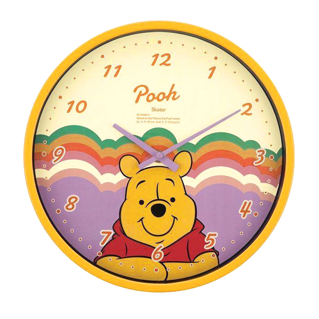 壁掛け時計 ディズニー レトロ かわいい おしゃれ Disney 時計 子供 ミッキー ミニー チップ&デール くまのプーさん バンビ ルーイ デューイ ヒューイ｜hauhau｜07