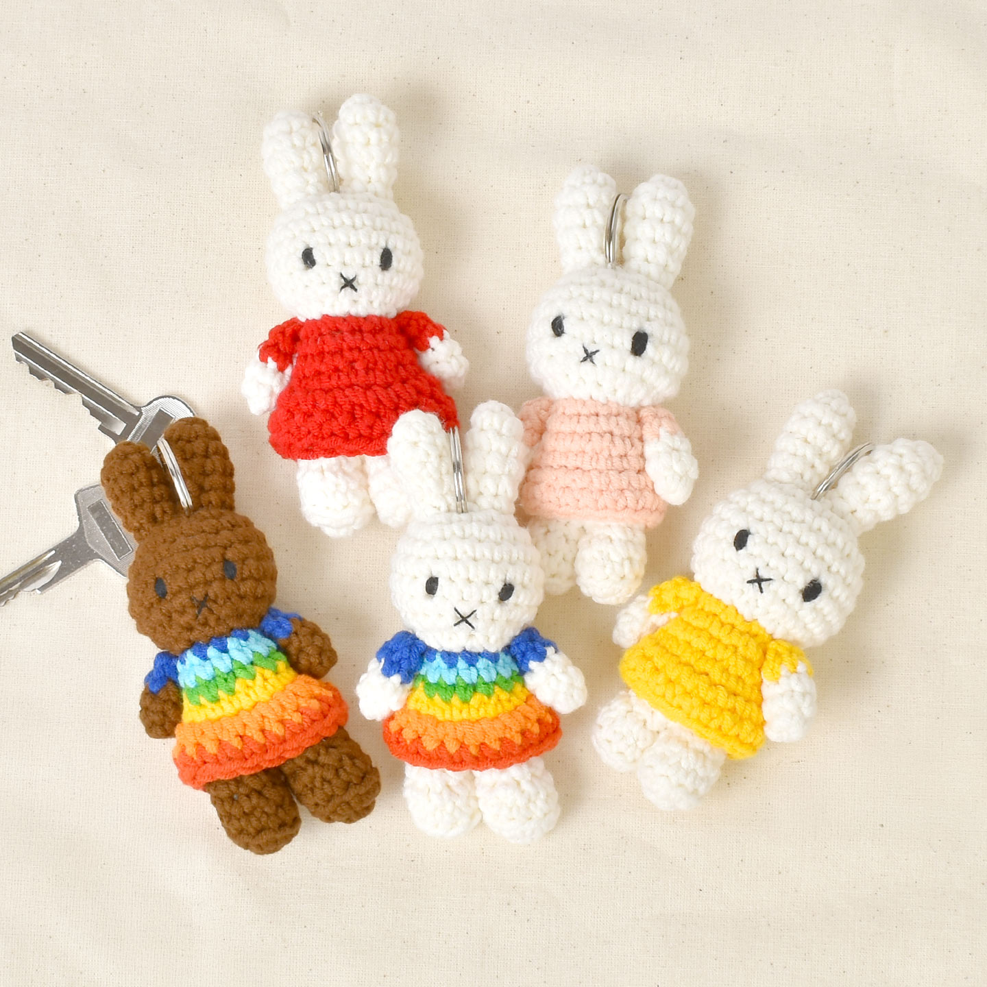 まとめ売り　ミギー Miffy（ミッフィー） ジャストダッチ キーホルダー キーリング キー