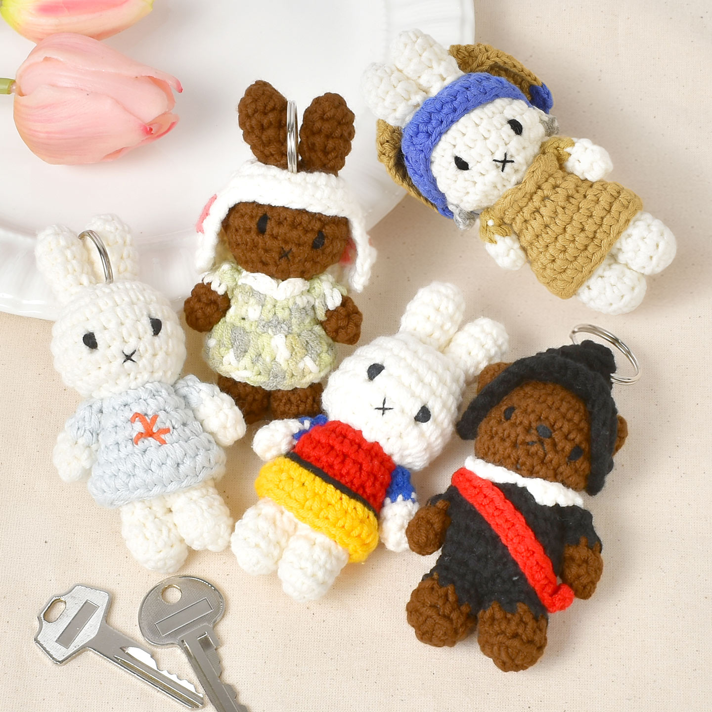 Miffy（ミッフィー） ジャストダッチ キーホルダー 名画 ミュージアム