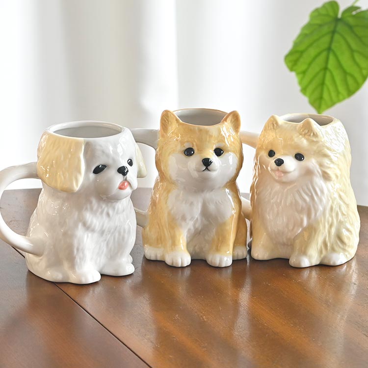 マグカップ ビションフリーゼ マグ 340ml 犬 動物 グッズ ダイカット