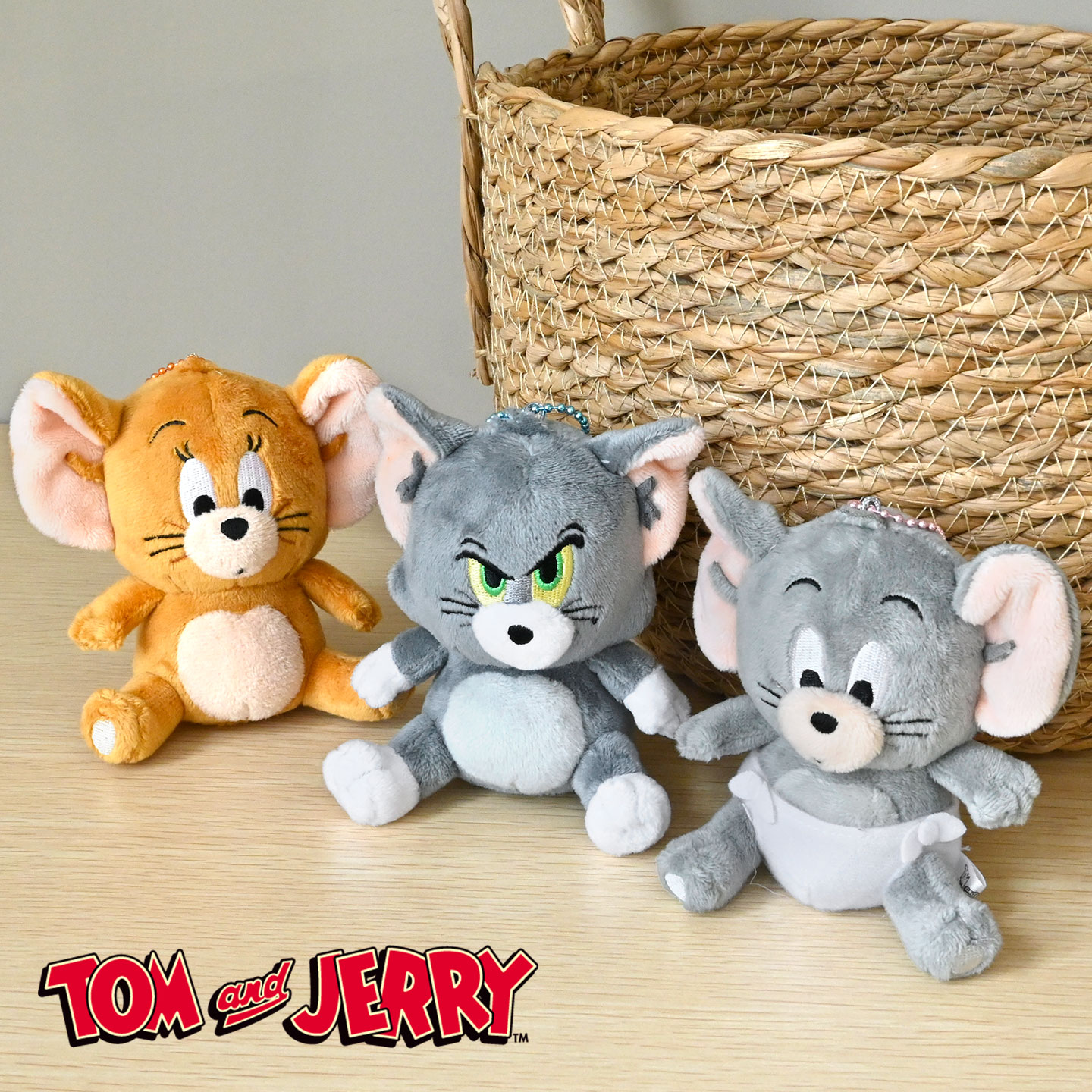 トムとジェリー キーホルダー ぬいぐるみ マスコット トム ジェリー