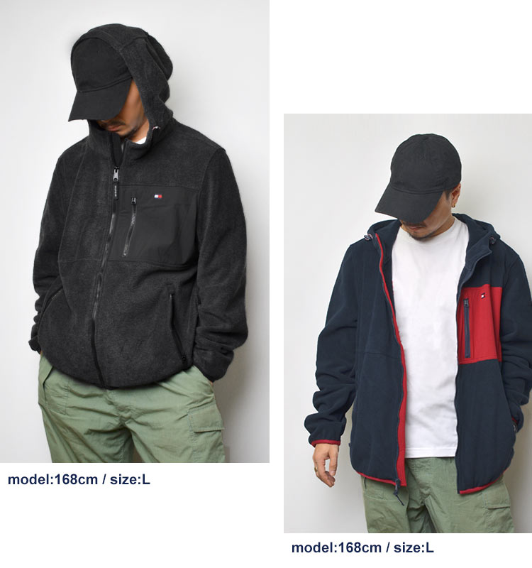 TOMMY HILFIGER（トミー・ヒルフィガー） フリース ジャケット フード