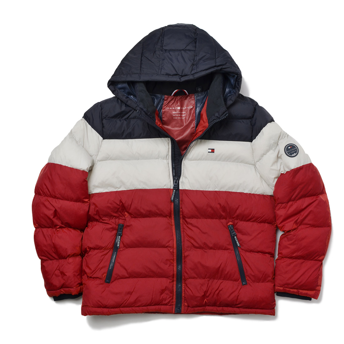 ダウンジャケット TOMMY HILFIGER トミー ヒルフィガーブランド メンズ 暖かい 防寒 158an508 軽量 フード 大きいサイズ  アメカジ おしゃれ かっこいい 父の日