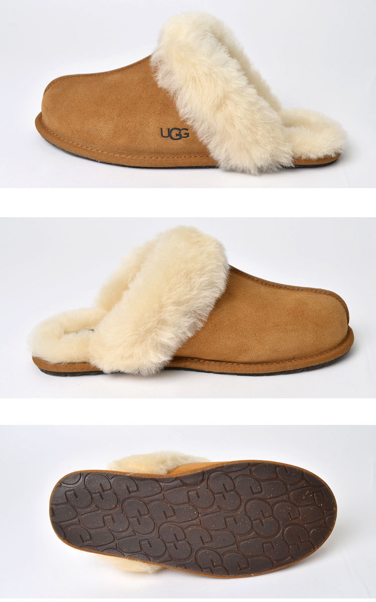 ムートンスリッパ ugg アグ スリッポン レディース 冬用 冬 ルームシューズ おしゃれ もこもこ スリッパ SCUFFETTE II  スカフェット2 シープスキン 送料無料