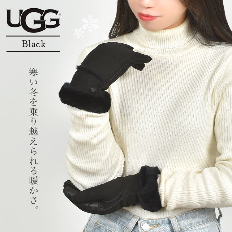 UGG（アグ） 手袋 レディース スマホ 暖かい 本革 シープスキン