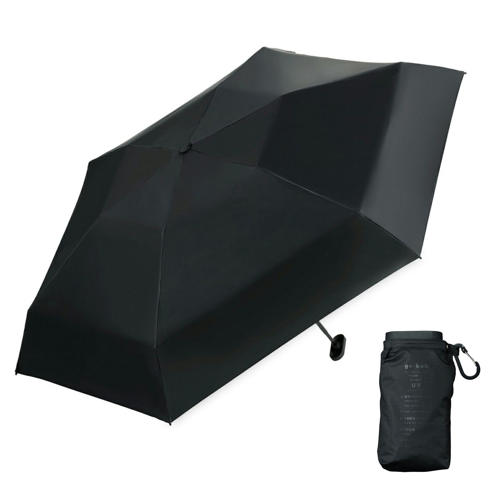 Wpc. 日傘 完全遮光 折りたたみ傘 超軽量 Wpc. go-koh 50cm 晴雨兼用