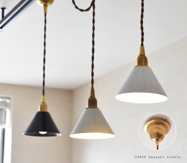 ペンダントライト ソケット シェード セット Coler Iron Lighting E17