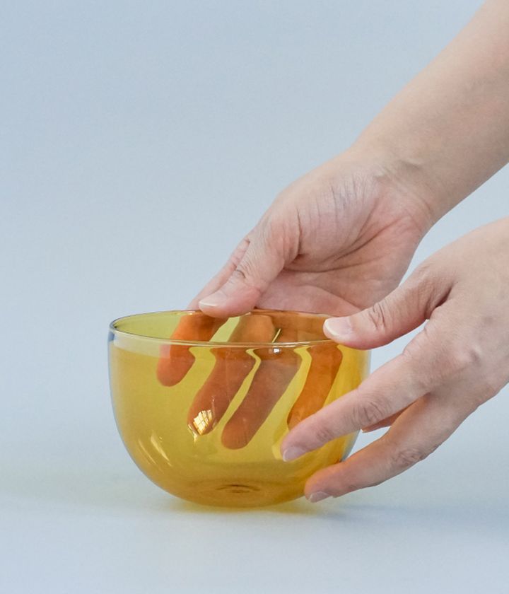 食器 ボウル おしゃれ カラーガラス ラゴム Sサイズ 620ml ブルー