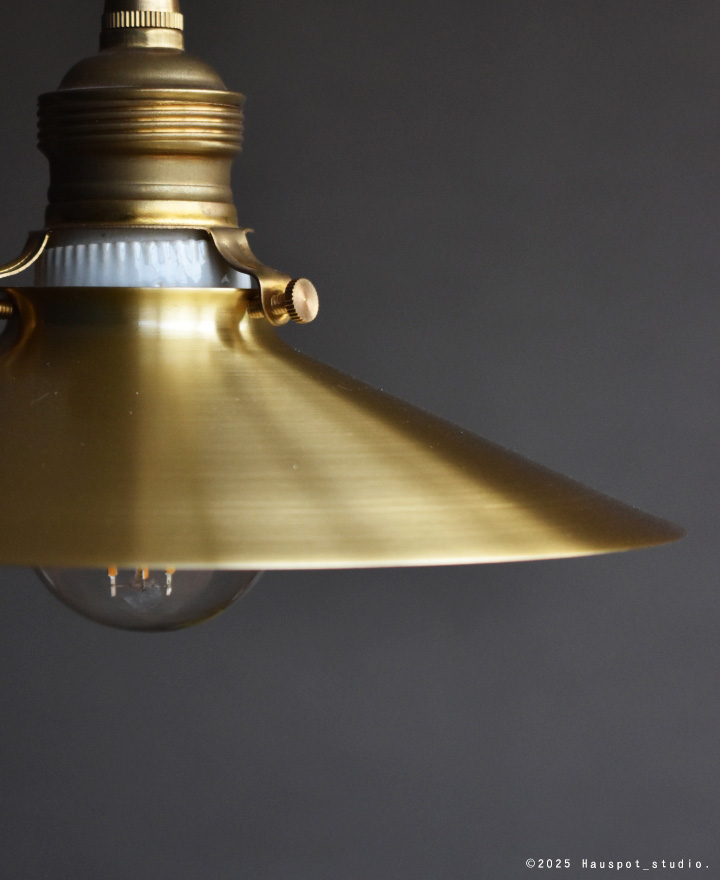 ペンダントライト おしゃれ ソケット&真鍮シェードセット Brass Shade