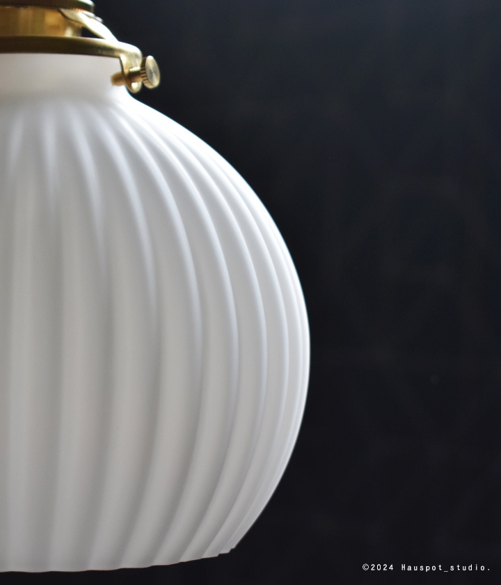 ペンダントライト シェード ガラス Shell shade round. シェード単品