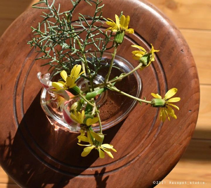 花瓶 ナチュラルテイスト 自然 北欧 クリアガラスベース 11.5cm