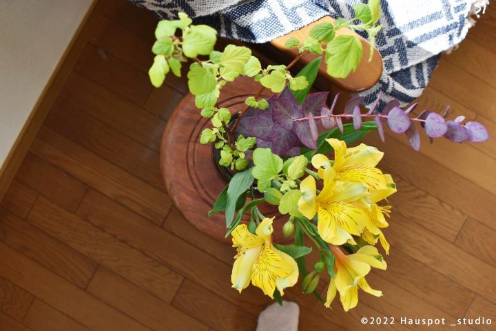 花瓶 ストライプデザイン おしゃれ カラーガラス Sサイズ：直径4.8cm