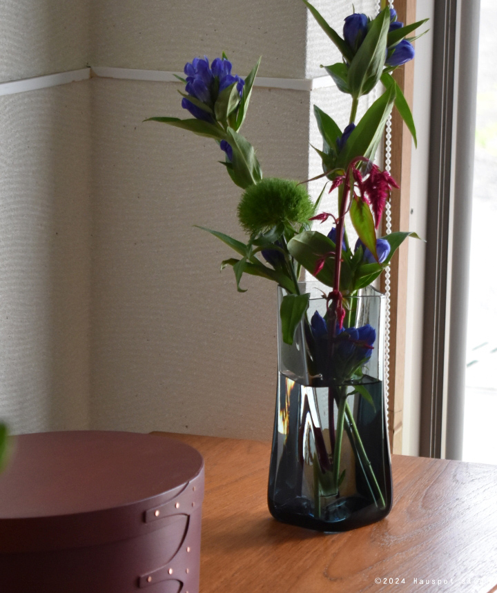 フラワーベース スガハラガラス Sghr ヘレン 四角花器 花瓶 ナチュラル