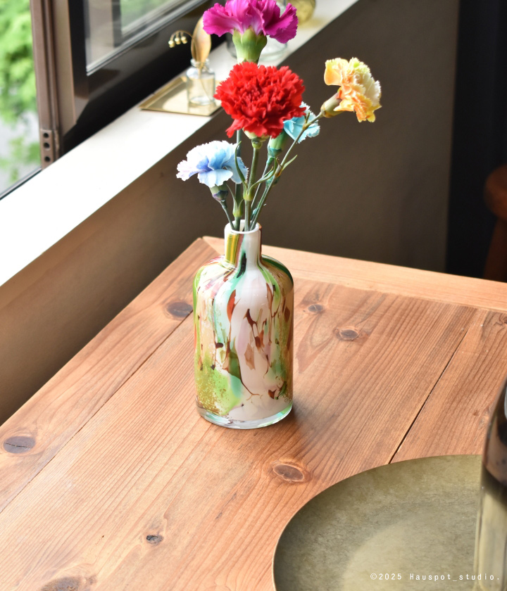 フラワーベース おしゃれ 花瓶 アート花器 BOOTLE BY FIDRIO MIXED