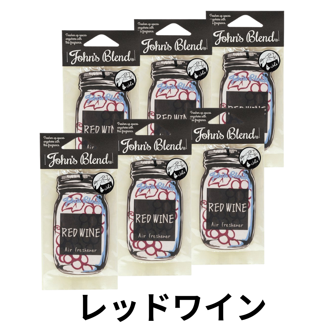 6点セット ジョンズブレンド John'sBlend エアフレッシュナー車 6点セット ジョンズブレンド John'sBlend エアフレッシュナー車