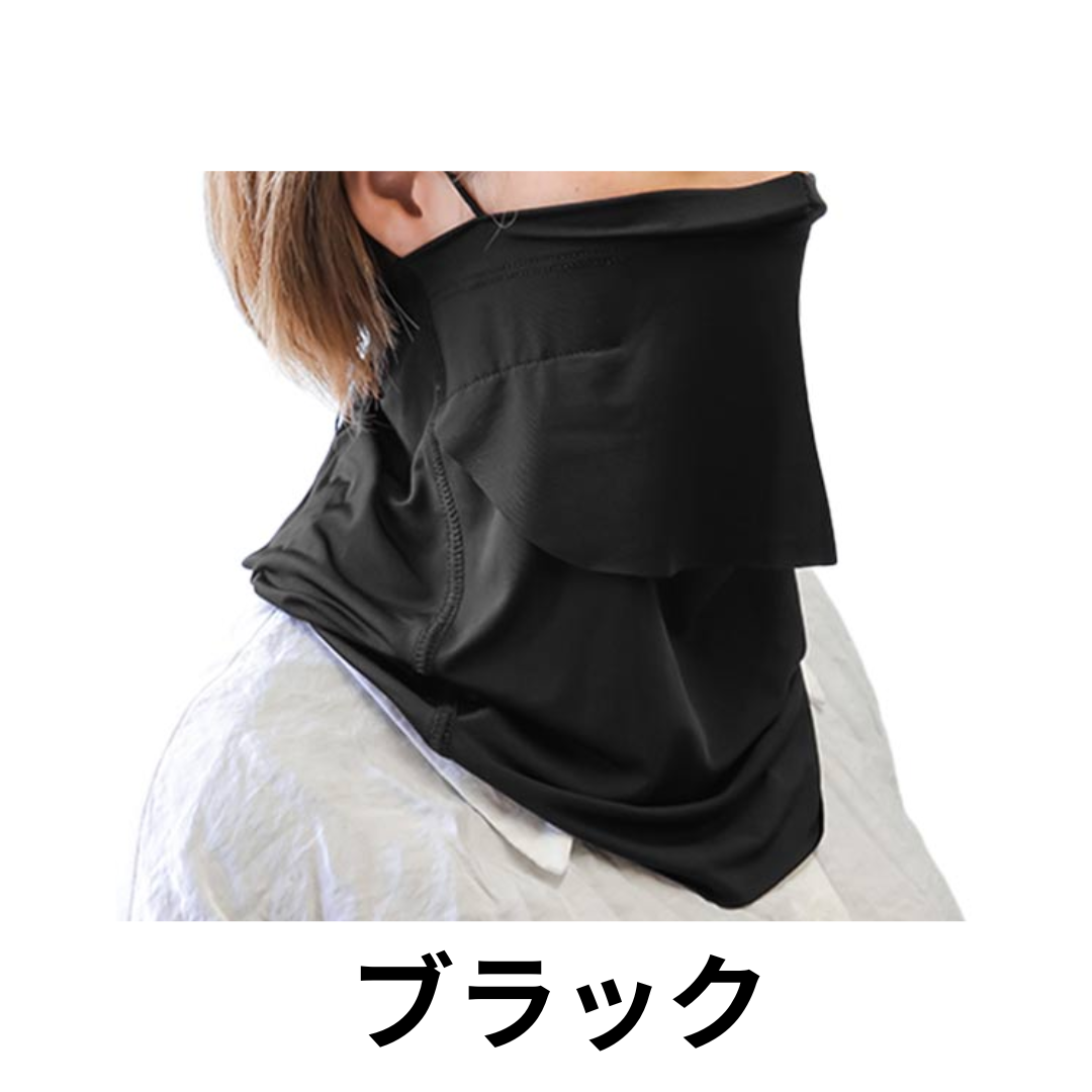 【極美品】ユニースリープ　冷感接触カバー 接触冷感 顔が小さく見える フェイスカバー マスク UVカット 日焼け