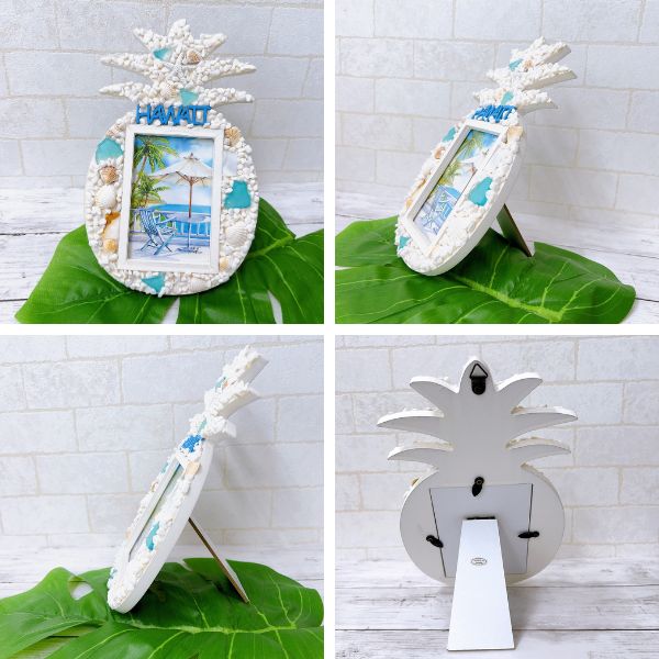 パイナップル 貝殻 シェル ハワイアン 写真立て フォトフレーム