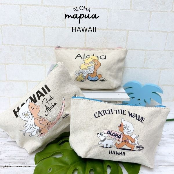 ハワイアンポーチ カバン 小物入れ アロハ ALOHA MAPUA 携帯入るポーチ