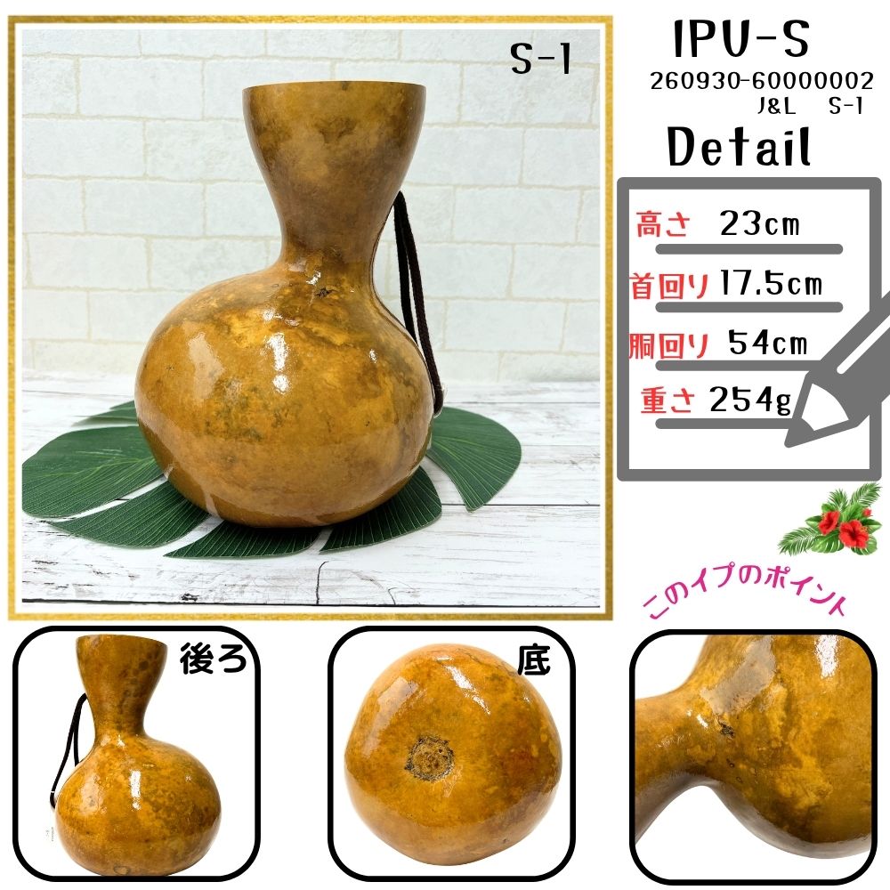 フラダンス イプヘケ イプ 楽器 60㎝ 大きいサイズ アート ハワイアン 本場ハワイ直輸入 フラダンス 打楽器 イプ Sサイズ 瓢箪 写真の現物を