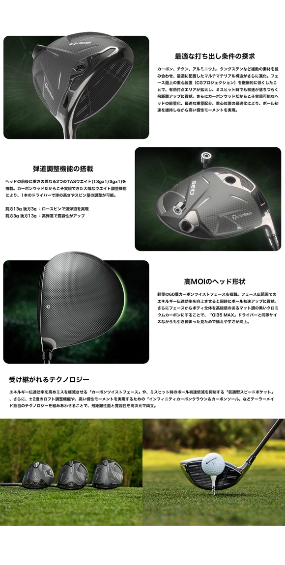 TaylorMade（テーラーメイド） Qi35 ドライバー 日本正規品 2025 24