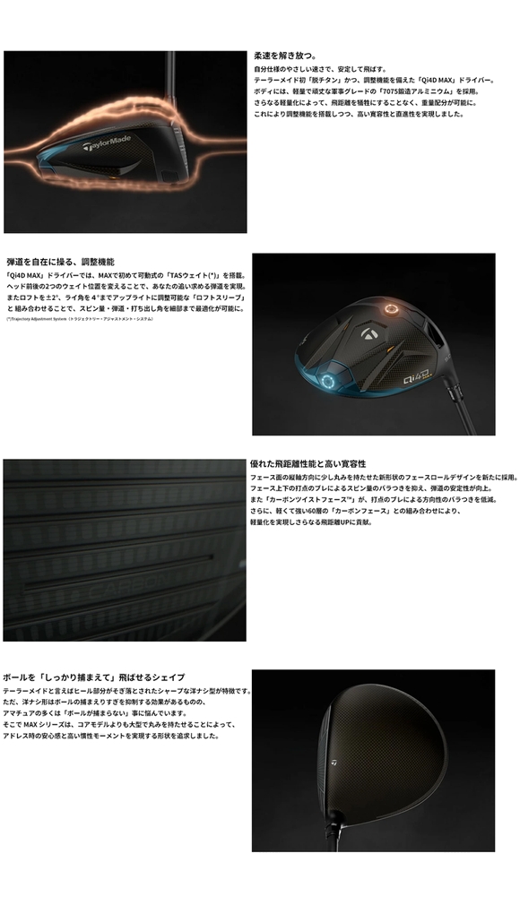 TaylorMade（テーラーメイド） Qi4D MAX ドライバー 日本正規品 2026