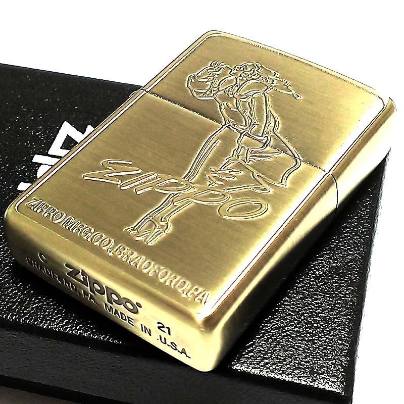 ZIPPO（ジッポー） ライター レトロモチーフ ウィンディ ジッポ ブラス