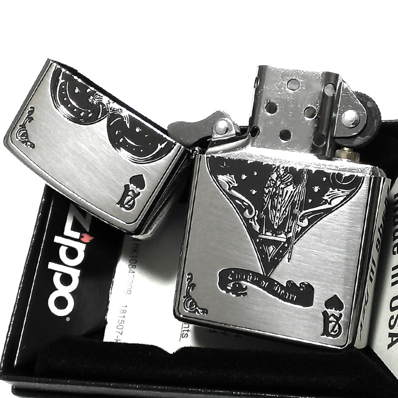 ZIPPO ライター デビルトランプ ハート エース ジッポ 御守り かっこいい おしゃれ シルバー レディース メンズ お守り ギフト プレゼント