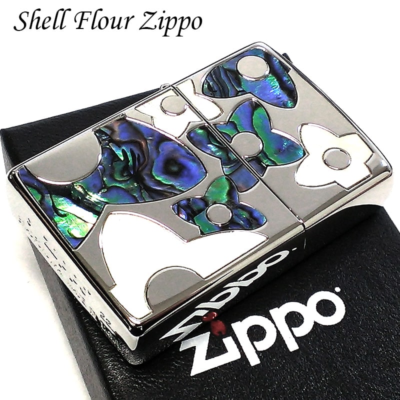 ZIPPO ライター シェルフラワー かわいい 両面加工 シェルインレイ ジッポ 花柄 おしゃれ 天然貝 シルバー レディース 可愛い 銀 女性 :  1201s835 : Zippoタバコケース喫煙具のハヤミ - 通販 - Yahoo!ショッピング