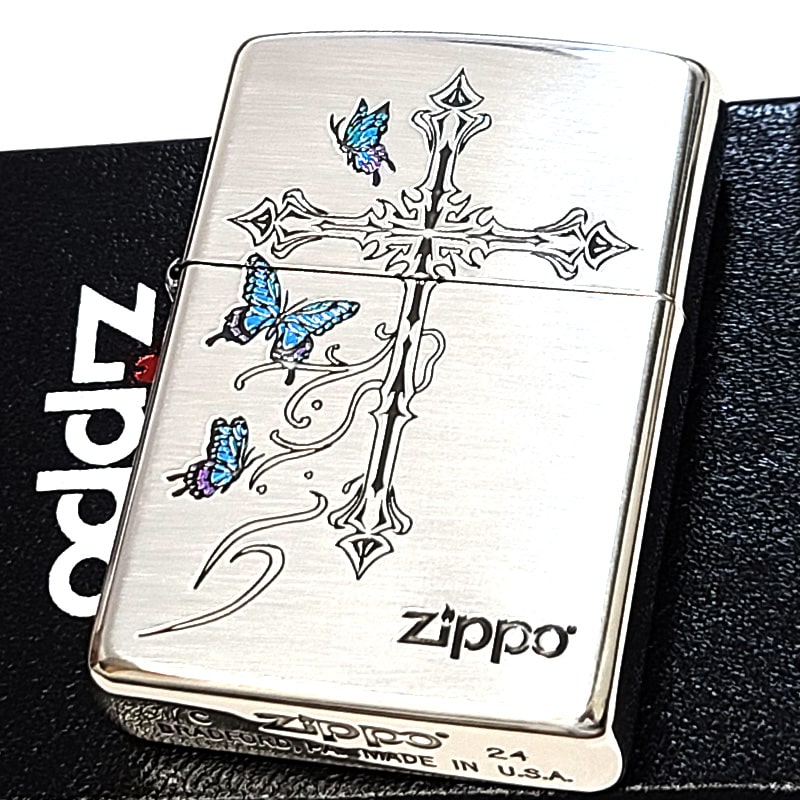 ZIPPO（ジッポー） バタフライ クロス ジッポ ライター ロゴ おしゃれ
