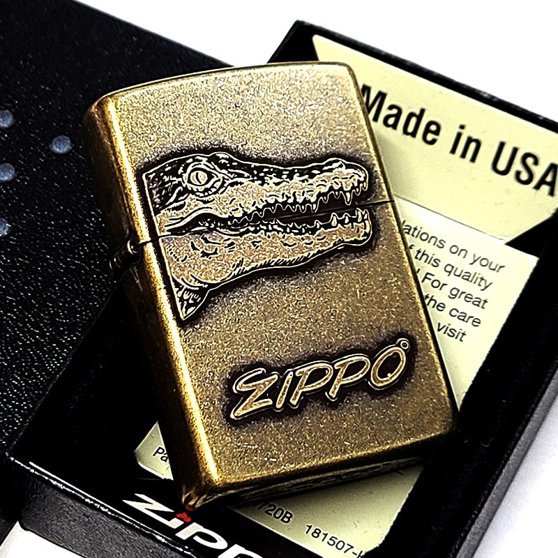 ZIPPO（ジッポー） クロコダイル クラシックメタル かっこいい ジッポ