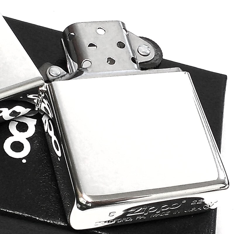 ZIPPO ライター アーマー 高純度銀メッキ 100ミクロン ミラー