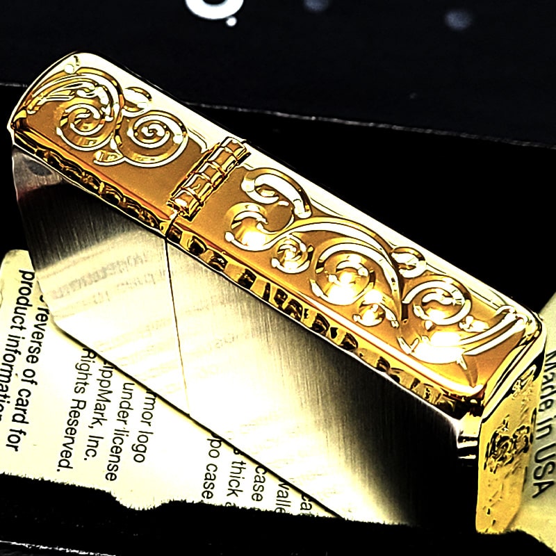 ZIPPO（ジッポー） アーマー 限定 3面彫刻 アラベスク シルバー