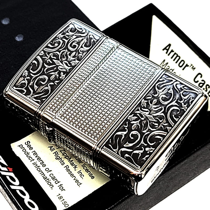 ZIPPO（ジッポー） アーマーアラベスク シルバー ジッポ ライター 彫刻