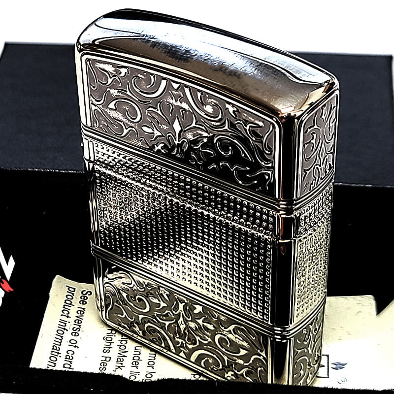 ZIPPO（ジッポー） アーマーアラベスク シルバー ジッポ ライター 彫刻